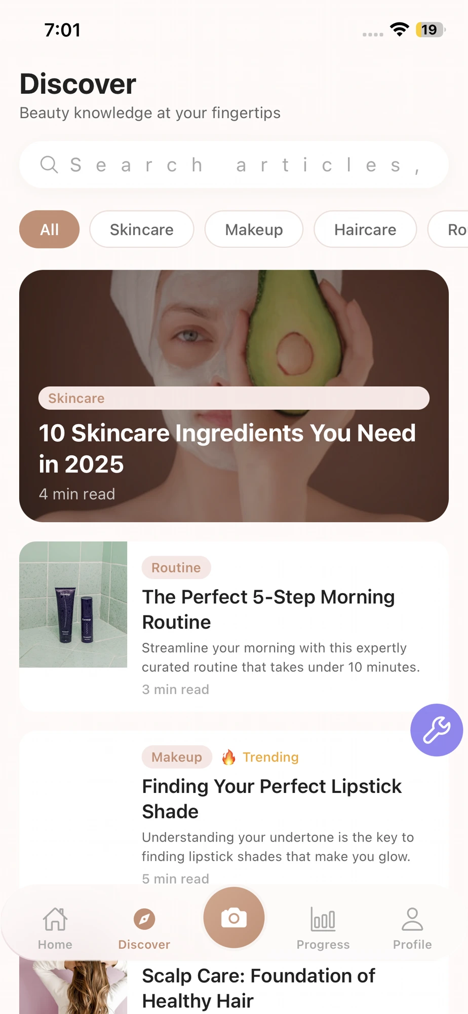 Discover beauty knowledge